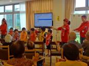 敬老会イベントに近隣保育園の園児等が合流しちゃいました!!!